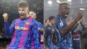 El Barça y el Nápoles, rivales en la eliminatoria de la Europa League / Fotomontaje Culemanía