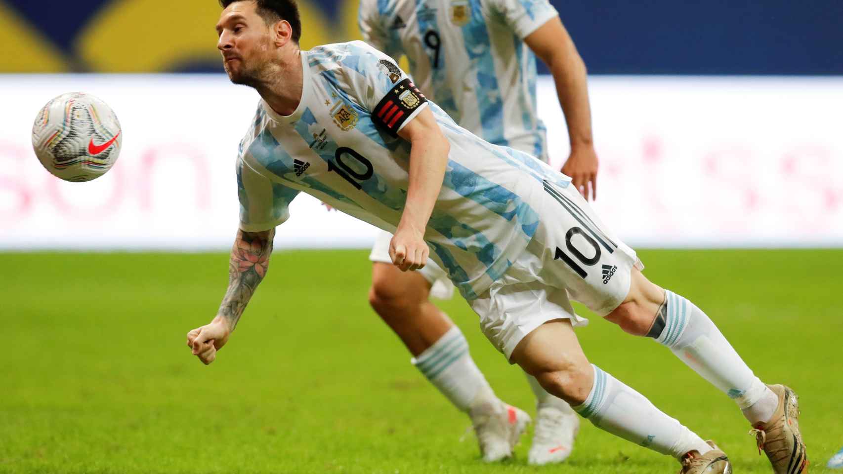 Leo Messi durante el último partido de Argentina en la Copa América, frente a Paraguay / EFE