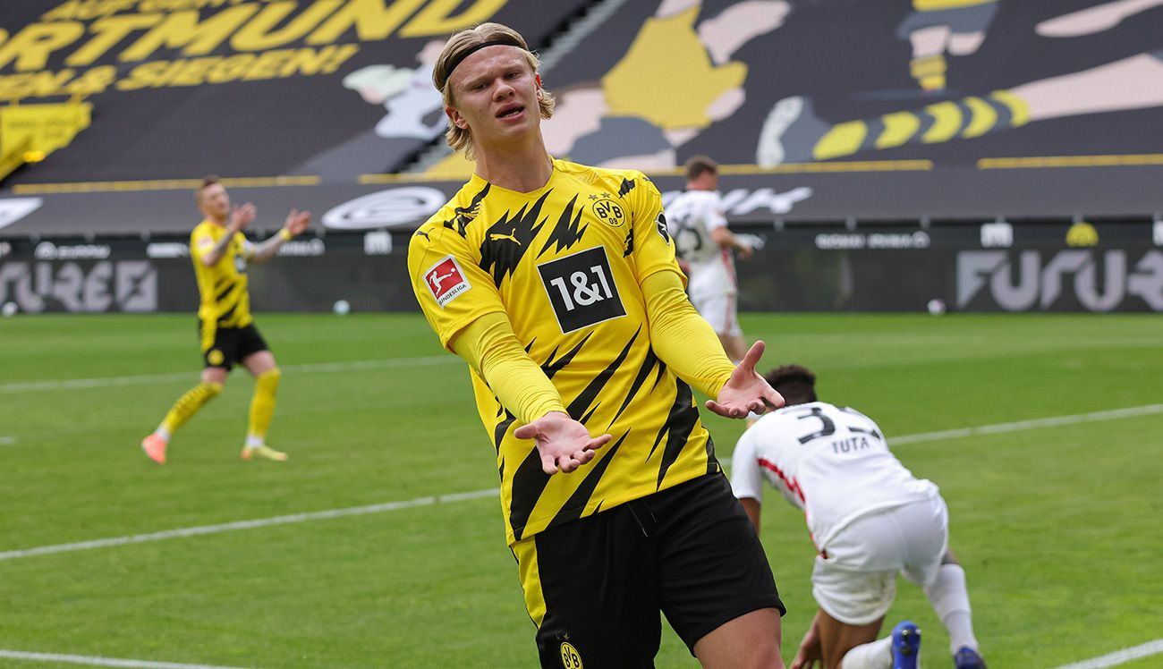 Haaland, en un partido con el Borussia | EFE
