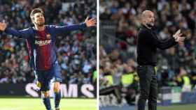 Messi y Guardiola en el Santiago Bernabéu / Culemanía