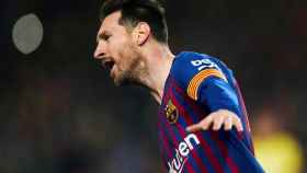 Una foto de Leo Messi celebrando su gol ante el Atlético de Madrid / EFE