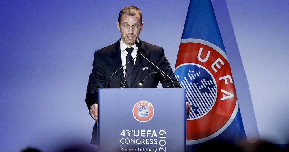 El presidente de la UEFA, Aleksander Ceferin / EFE