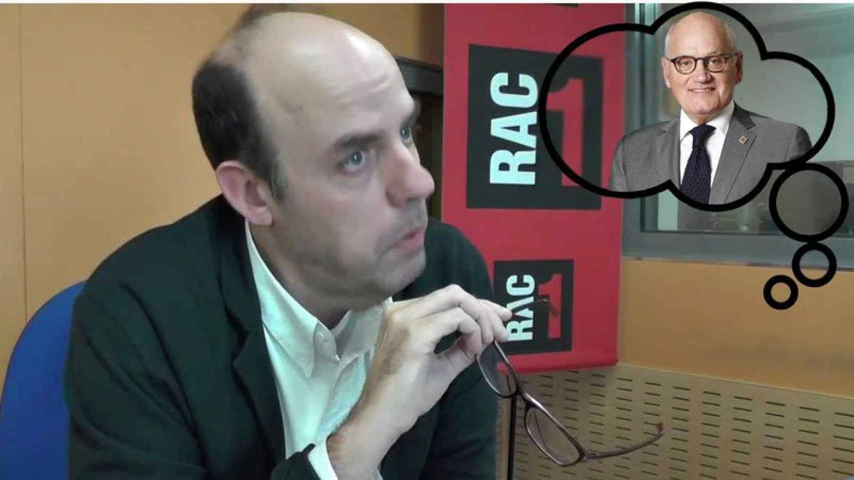 Jordi Basté, líder de la radio catalana con 'El Món a RAC1', tiene a Carles Vilarrubí en sus pensamientos.