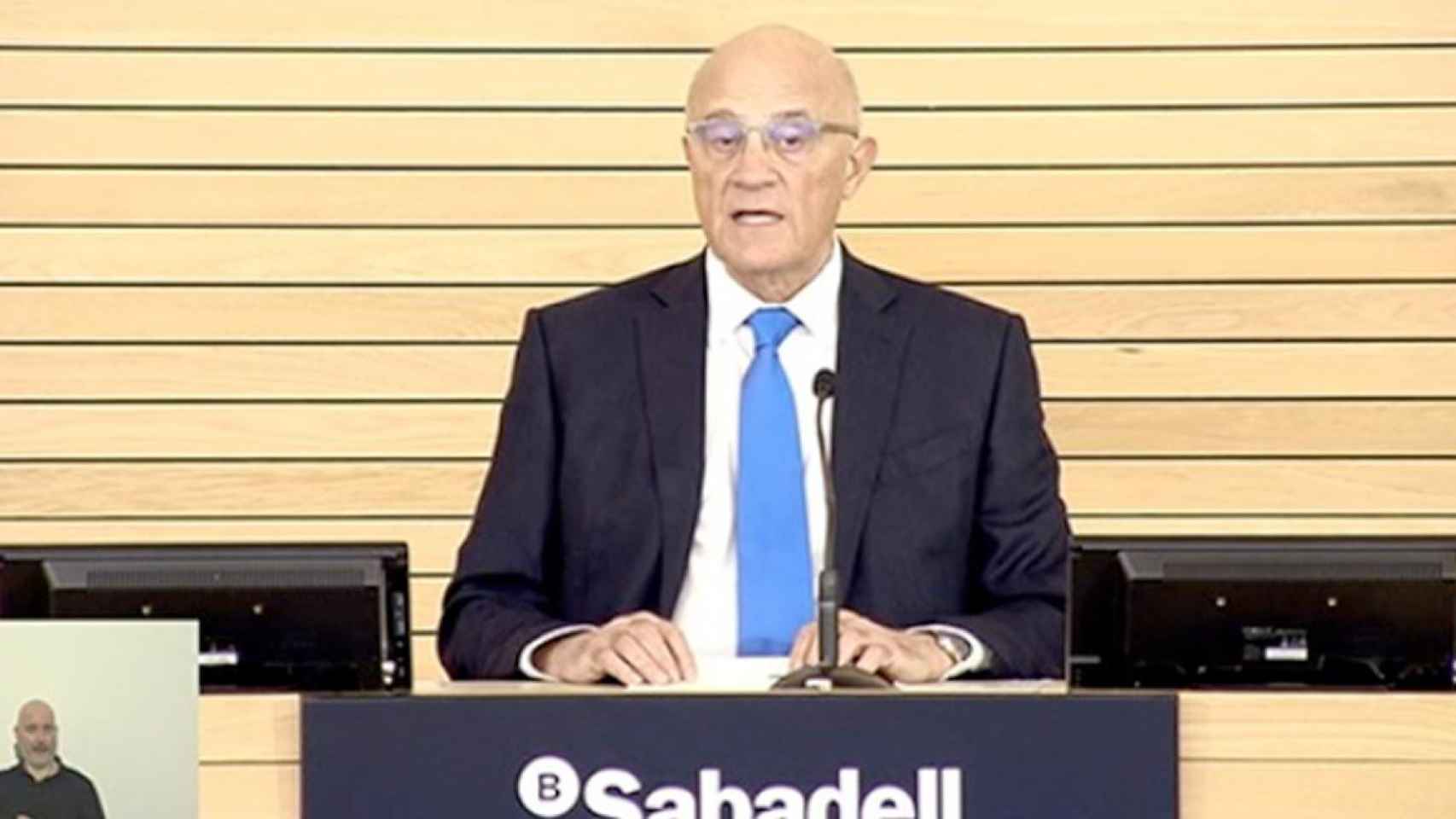 Josep Oliu, presidente de Banco Sabadell / EUROPA PRESS
