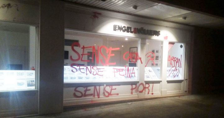 arran ataques vandalicos vandalismo sant cugat amenazas