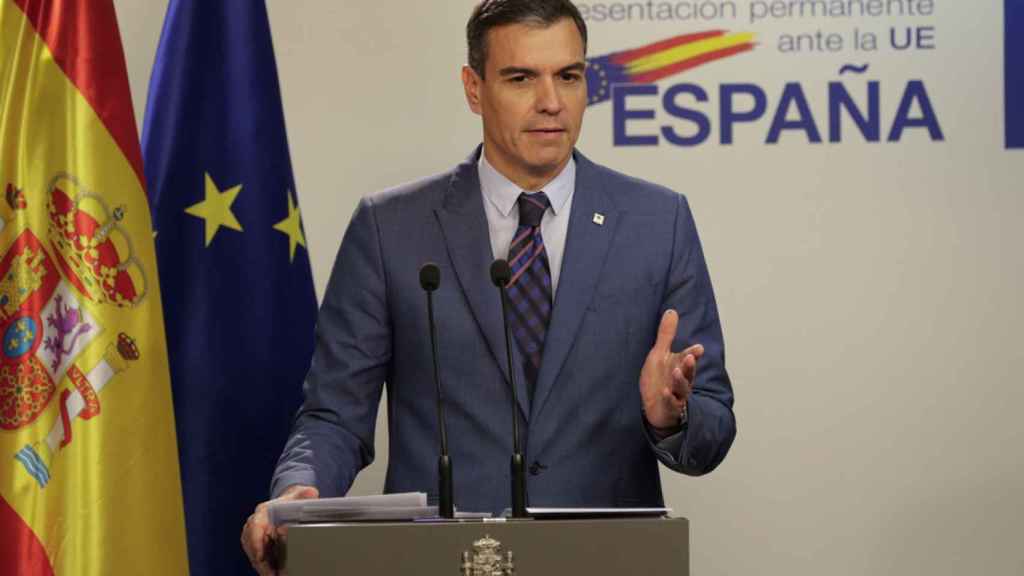 El presidente del Gobierno, Pedro Sánchez, en Bruselas / EFE