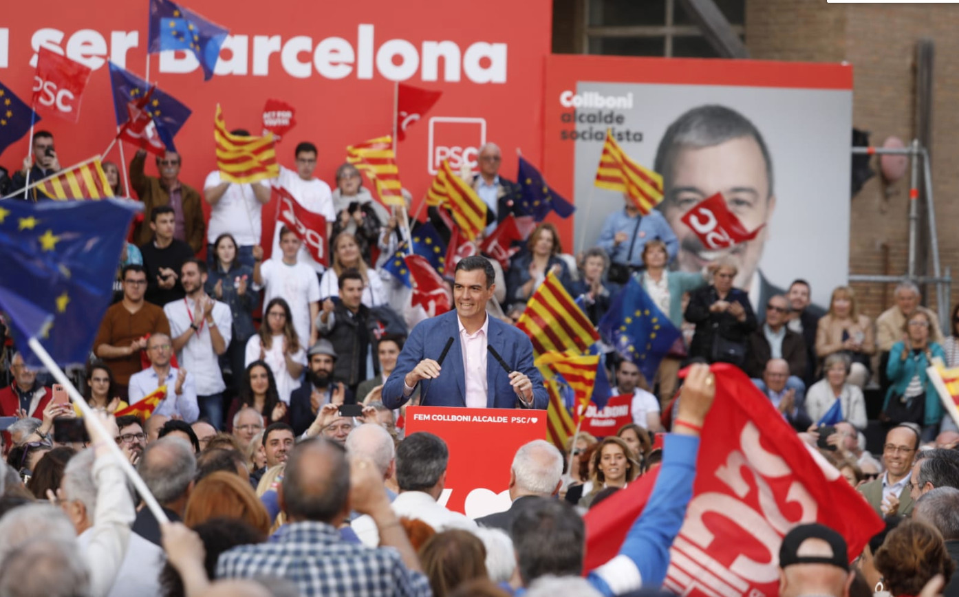 El presidente del gobierno, Pedro Sánchez, en un acto del PSC en Barcelona / PSOE