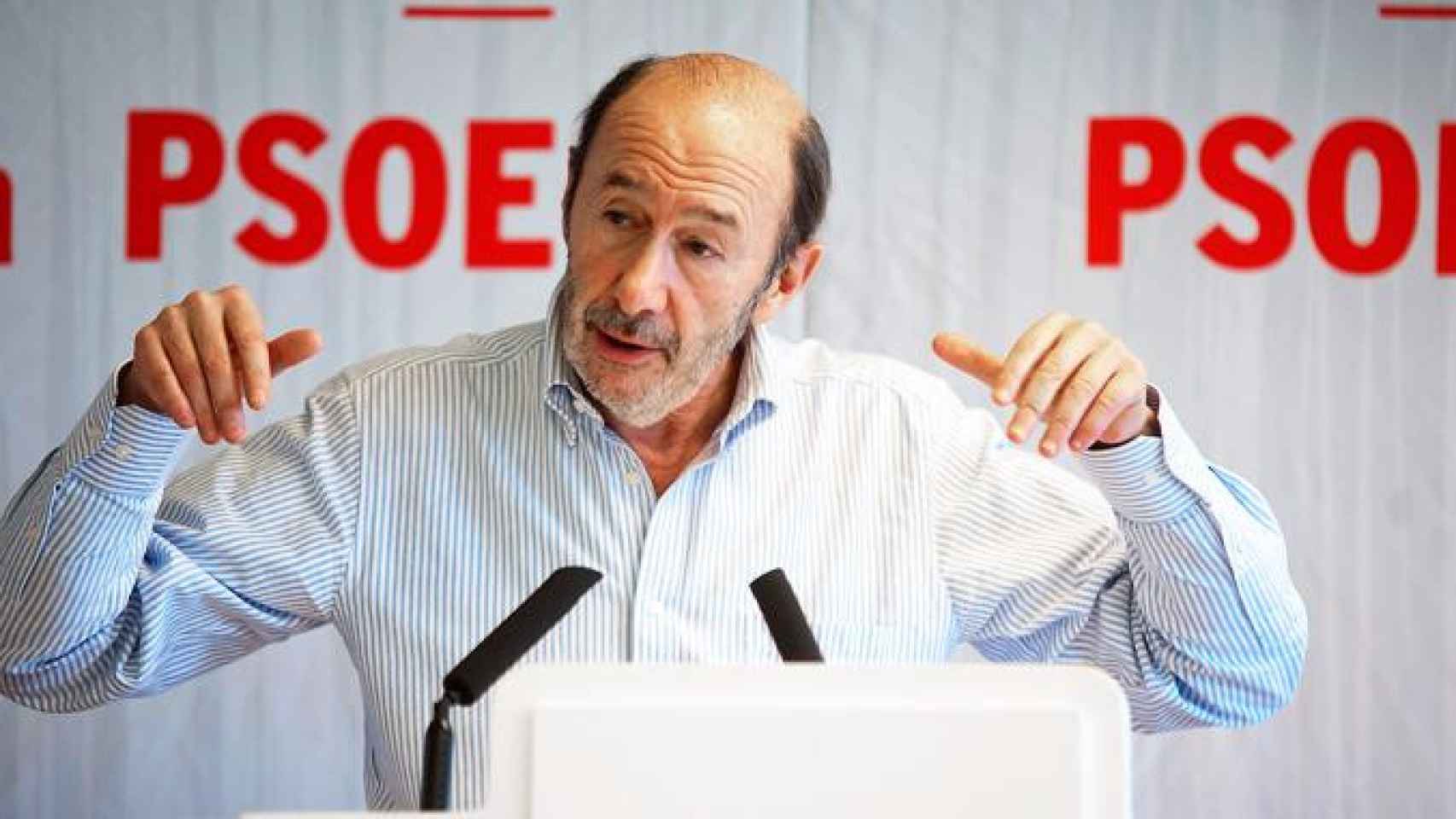 Alfredo Pérez Rubalcaba, exministro y exportavoz del Gobierno, que ha fallecido en Madrid / CG