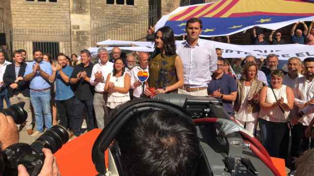 Albert Rivera e Inés Arrimadas en el acto de Cs por la Diada / CG