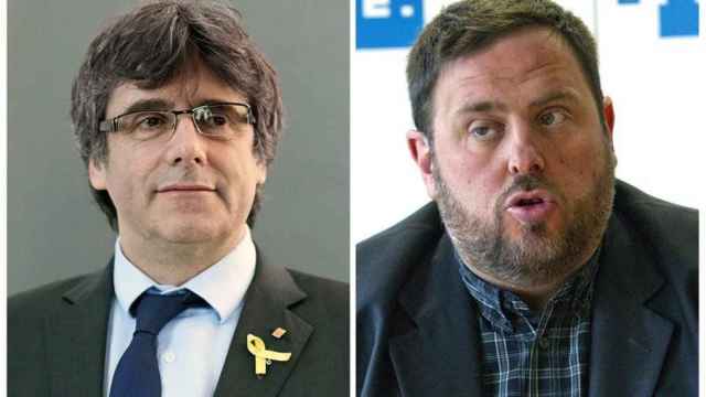 Carles Puigdemont y Oriol Junqueras, en una imagen de archivo / EFE