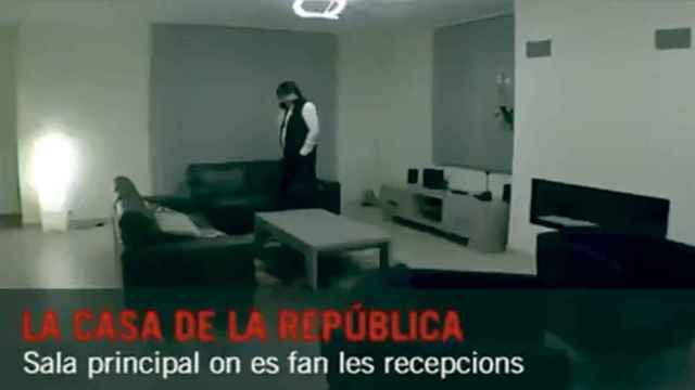 El interior de la casa de Puigdemont en Waterloo