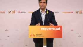 El portavoz de ERC, Sergi Sabrià, matiza las palabras de Junqueras en rueda de prensa / TWITTER