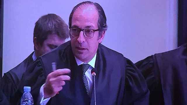 Rafael Entrena, abogada de Joana Ortega, en su intervención en el juicio por el 9N / CG