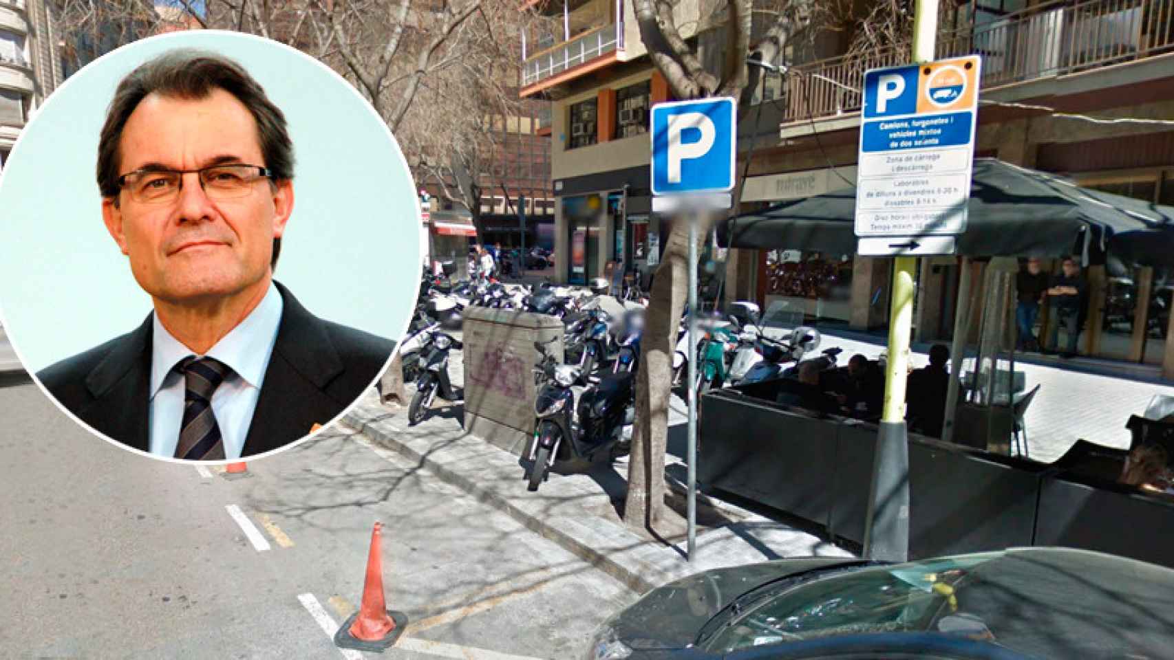 Artur Mas tiene su domicilio particular en la calle Tuset de Barcelona.