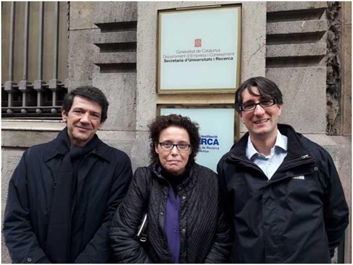 Ricardo García Manrique, Isabel Fernández Alonso y Ricardo Gómez Val, miembros de Universitaris per la Convivència