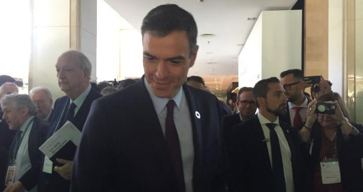 El presidente del Gobierno, Pedro Sánchez, a su llegada a la sesión de clausura de la XXXV Reunión del Círculo de Economía en Sitges / CG