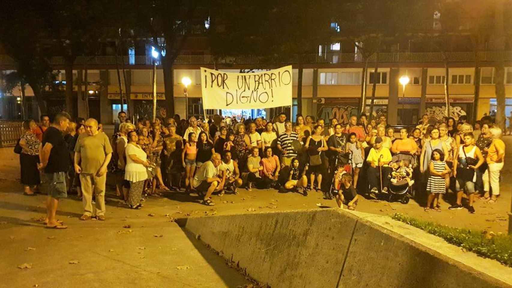 Imagen de una de las protestas vecinales en el barrio de la Verneda y la Pau / CG