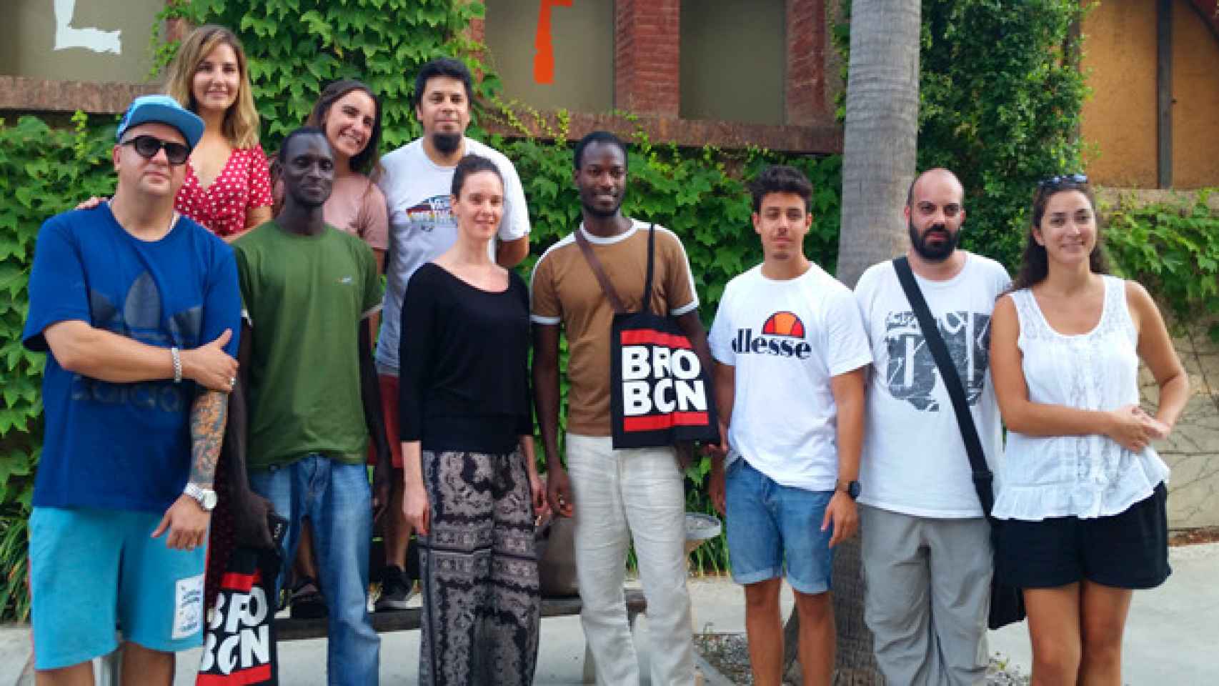 Laminé junto a sus compañeros del Sindicato de Vendedores Ambulantes en Barcelona / CG