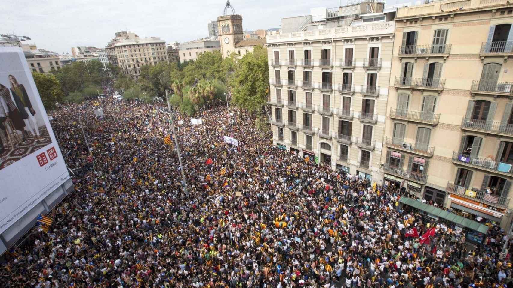 Una manifestación en Barcelona, en una imagen de archivo