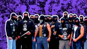 Miembros de la banda 'No Surrender', una de las mayores organizaciones criminales de Europa / FOTOMONTAJE DE CG