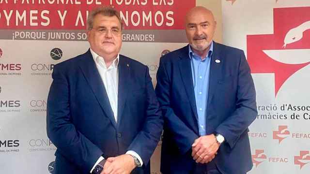 Antoni Torres (i), presidente de Fefac, y José María Torres (d), presidente de Conpymes / CONPYMES
