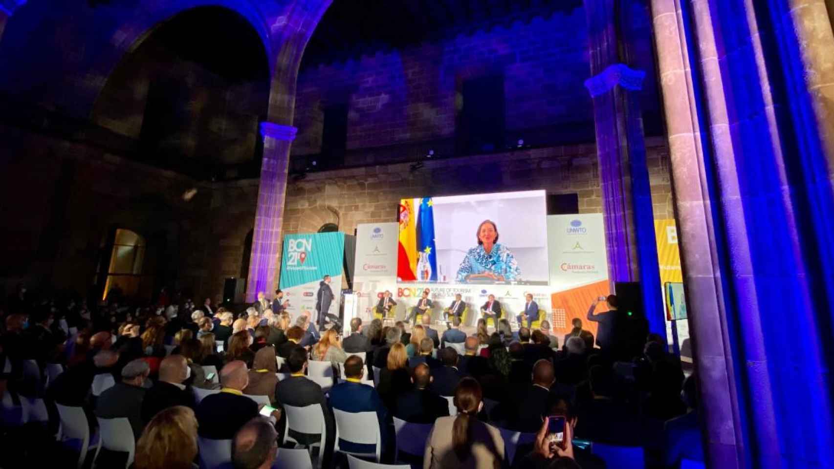 El acto de inauguración del Future of Tourism World Summit en la Llotja de Mar de Barcelona / CG