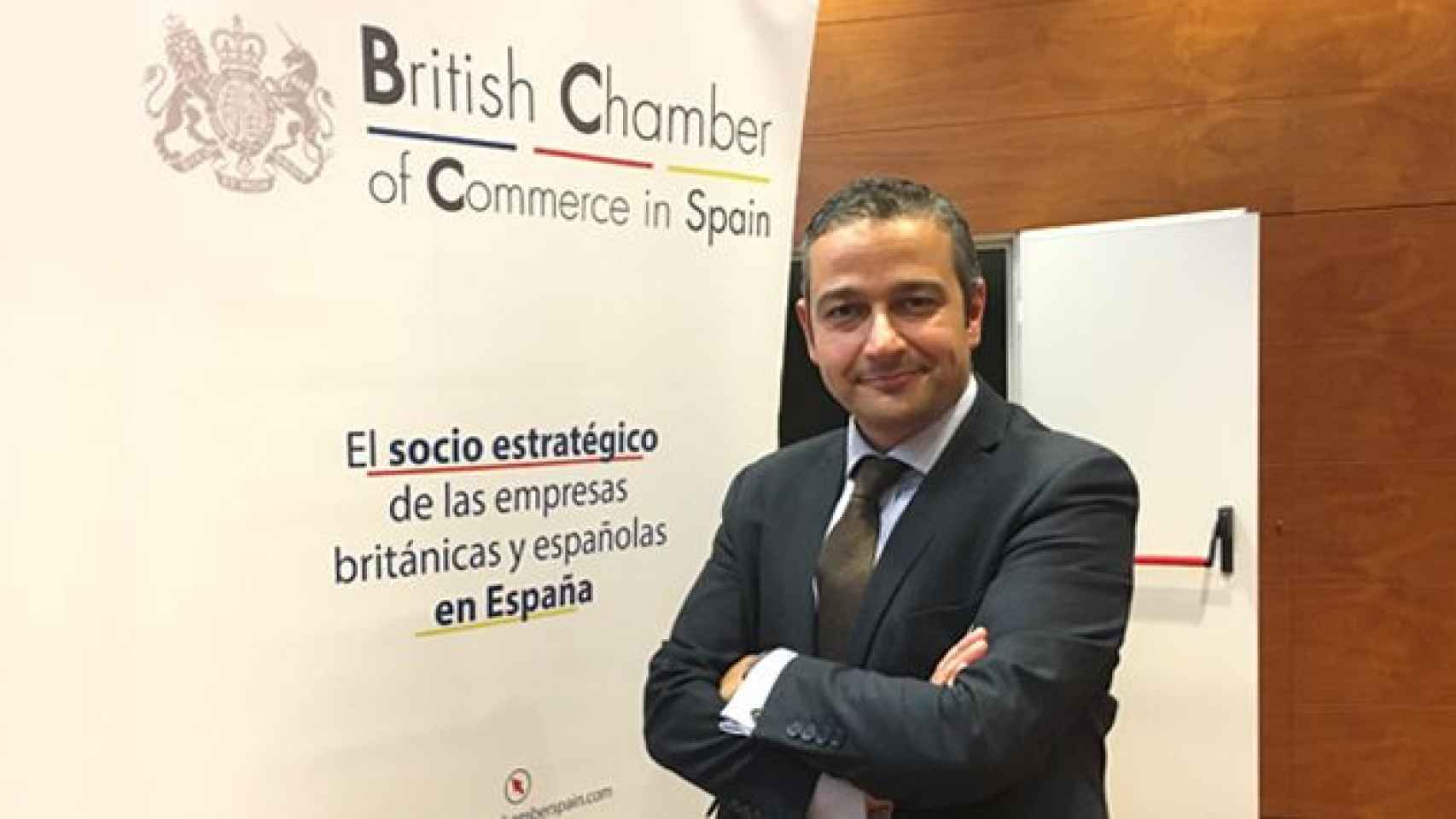 El presidente de la Cámara de Comercio Británica en España, Christopher Dottie, que ha hecho un repaso de las inversiones en el Círculo de Economía de Barcelona / CG