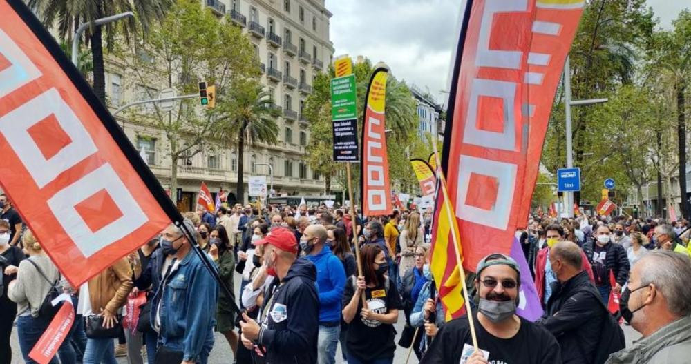 Huelga contra el ERE de Banco Sabadell en Barcelona / CEDIDA