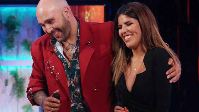 Kiko Rivera y su hermana, Isa Pantoja, en el plató de 'Supervivientes' / EP