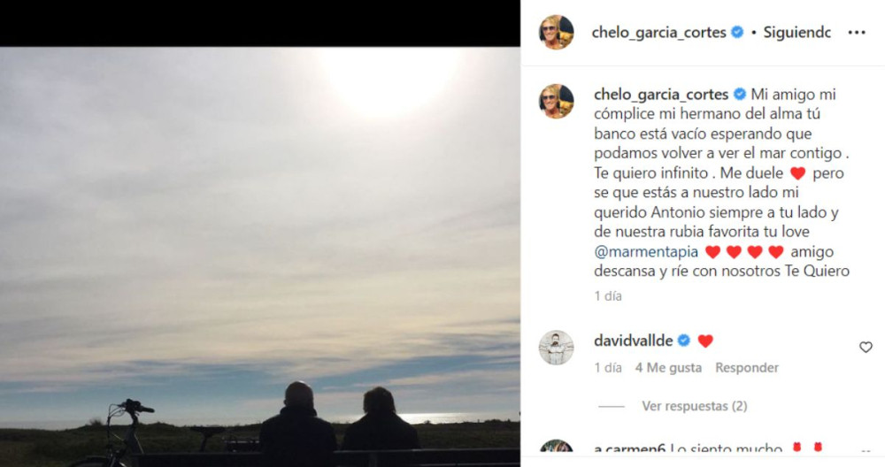 Publicación de Chelo García Cortés en Instagram / @chelo_garcia_cortes