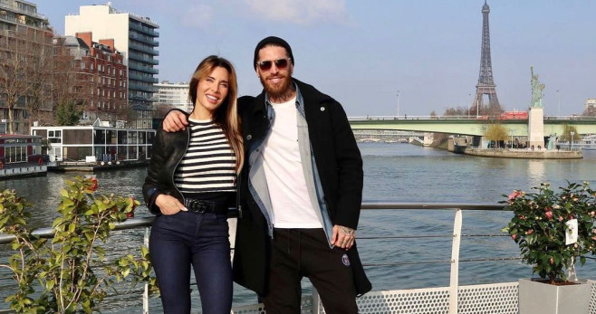 Sergio Ramos junto a Pilar Rubio con la Torre Eiffel de fondo / REDES