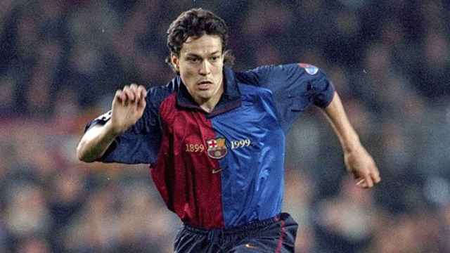 Litmanen en un partido con el Barça / REDES