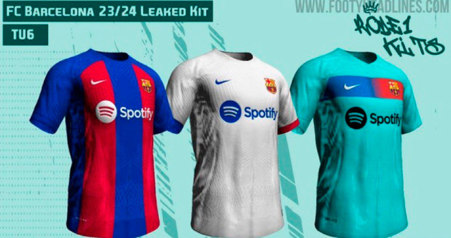 Así serán las camisetas del FC Barcelona 2023-24 / FOOTY HEADLINES