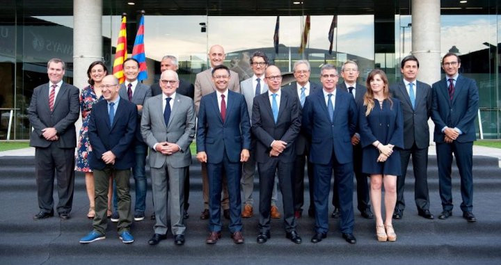 Una foto de la primera directiva de Josep Maria Bartomeu en 2015 / FCB
