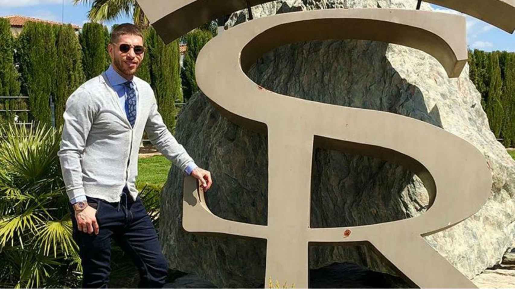 Sergio Ramos en su finca de Sevilla / Redes