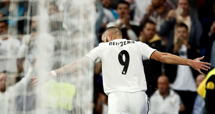 Benzema celebra un gol / EFE