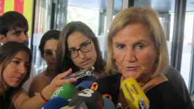 Núria de Gispert, la expresidenta del Parlament, en una rueda de prensa / EUROPA PRESS