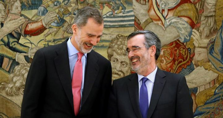 El rey Felipe recibe al presidente del Senado Manuel Cruz / EUROPA PRESS