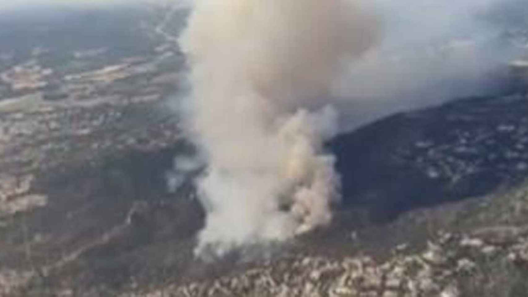 Incendio forestal en Castell d'Aro (Girona), el 1 de julio de 2022 / BOMBEROS DE LA GENERALITAT