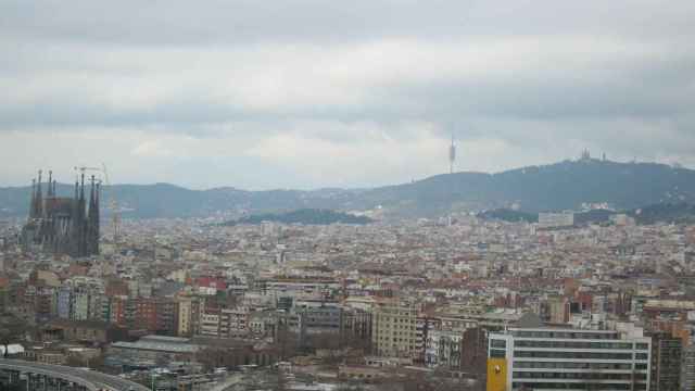 Nubes sobre la ciudad de Barcelona
