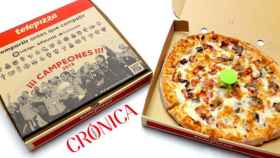 Dos pizzas de Telepizza en la redacción de 'Crónica Global' / CG