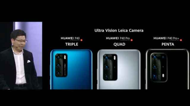 Los tres modelos de la gama Huawei P40