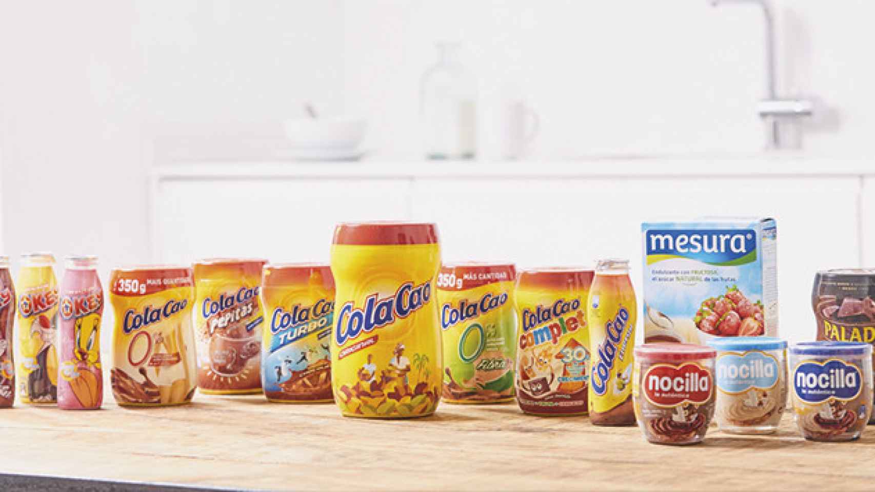 Algunos de los productos de Idilia Foods son Cola Cao, Nocilla, Paladin y Okey / IDILIA
