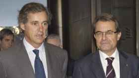 El presidente de Acciona, José Manuel Entrecanales (izquierda), y el de la Generalitat, Artur Mas (derecha), en una imagen de archivo