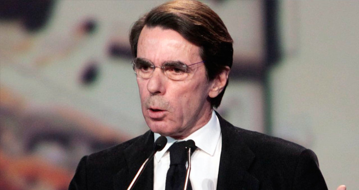 José María Aznar, expresidente del Gobierno, en una comparecencia anterior / CG