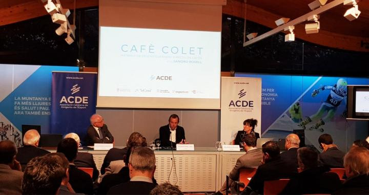 Sandro Rosell durante su ponencia con la ACDE / CG