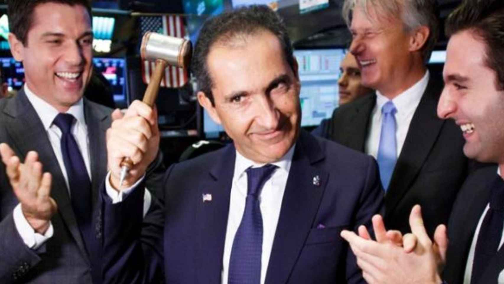 El magnate Patrick Drahi en 2017 en la Bolsa de Nueva York / EFE