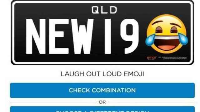 Un ejemplo de matrícula con emoticono en Queensland, Australia / EUROPA PRESS
