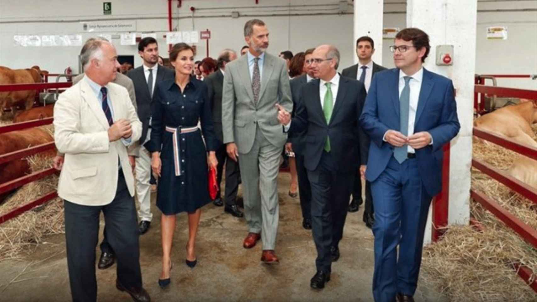 El rey Felipe y la reina Letizia inaugurando la trigésima edición de la Feria Internacional del Ganado Puro