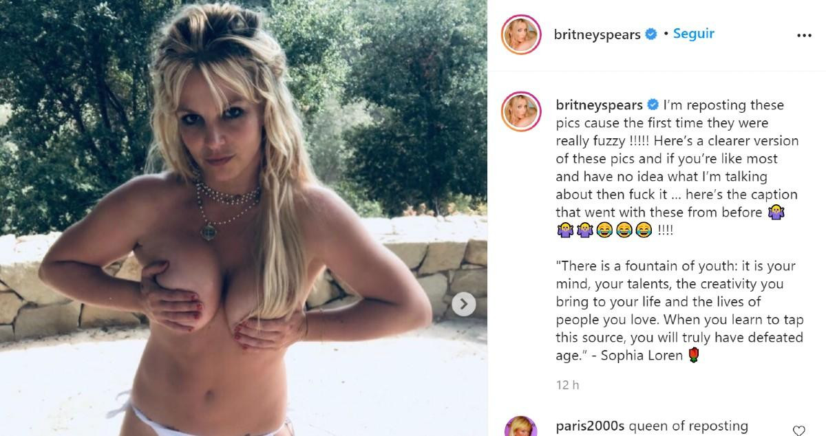 Britney se lo quita todo en Instagram